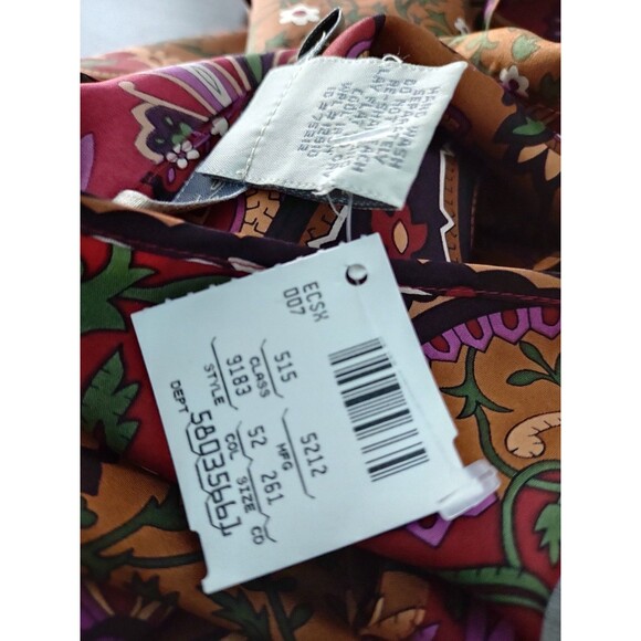 Intimates Lane Bryant 100% Silk Size 26/28 4X Pajama Top Paisley Boho Womens - Picture 7 of 7